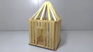 Como Fazer Gaiola com Palitos de Picolé