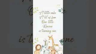 Jungle Theme Birthday Invitation Whatsapp Video Invitation