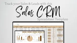 Sales CRM Template Excel Spreadsheet, Sales CRM Demo, Customer Relationship Management Excel Google