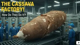 Inside the Factory: How Giant Cassava Becomes Starch (Full Process)