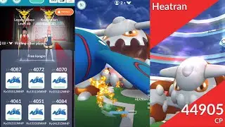 Single weakness to water! Kyogre vs Heatran duo (no weather boost)