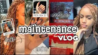 MAINTENANCE VLOG: hair, nails, shopping, etc! | Avawavuh