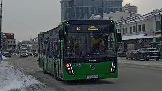 Поездка на автобусе НефАЗ-5299-40-52 | У 542 МН 196 | маршрут 60 | Екатеринбург 