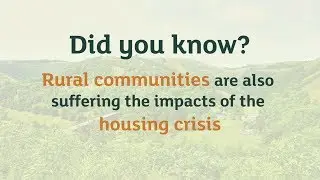 Affordable Rural Housing - The issues