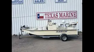 2015 Flats Cat 19 FO Walk Around with Colby Gardner at Texas Marine