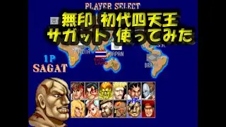 【SF】無印ストリートファイター2 初代四天王 サガット を使ってプレイ【Arcade】Street Fighter II: The World Warrior Boss Hack - Sagat