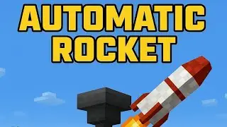  INSANE Automatic Rocket Launcher in Minecraft! (No Mods)🚀