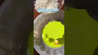 Rica gelatina de coco natural 😋#postredegelatina #gelatinadecoco