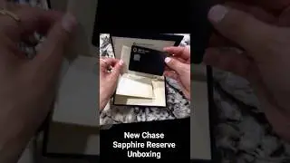 New Chase Sapphire Reserve Unboxing #credit #creditcard #chase #finance