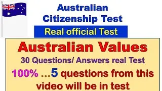 Australian Citizenship Test . Australian values Question/Answers