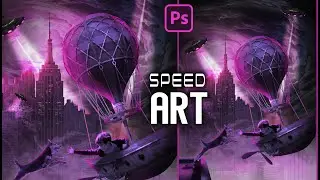 over the sky  photoshop manipulation | photoshop speed art tutorial