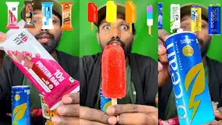 Cadbury strawberry raspberry chocolate ice cream lollipop mukbang asmr 
