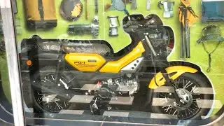 Новый красивый Японский мопед Yamaha PG-1 похожий на G-moto Cross X PRO 125 и Honda Trail CT125