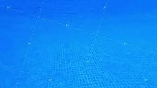 The gorgeous and vibrant blue color of the swimming pool water creates a mesmerizing reflection