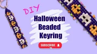 Halloween bead loom keyring tutorial