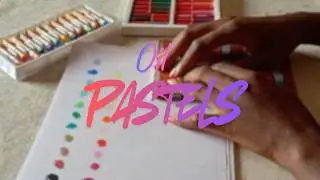 A foray into oil pastels| Sketchbook flip-through