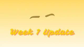 Weekly Writing Update #1
