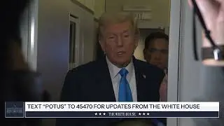 President Trump Gaggles with Press on Air Force One in Qatar, Oct. 25, 2025