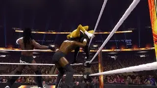 WWE 2K25 Big o muscle buster and coup de grace