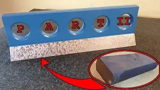 Machining of a cast iron chunk to a 50&deg;/55&deg; straight edge by milling and scraping - PART 2 - (ASMR)