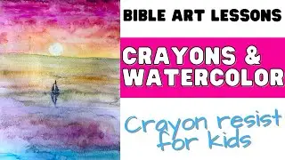 How to Watercolor a Sunrise Bible Art Lesson