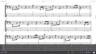 Dua Lipa - Don't Start Now - Bass Transcription (SCORE/TABS/FRETBOARD) 33% Speed