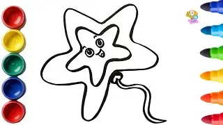 ⭐ How to Draw a Cute Balloon Star | Easy Step by Step Drawing for Kids
