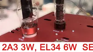 2A3 EL34 switchable SE tube amplifier build #1 ; fluxion audio