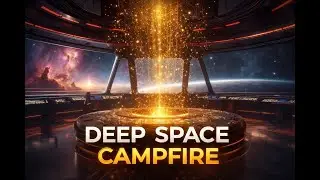 Deep Space Campfire 🔥 Sci-Fi Spaceship Ambience for Sleep & Focus (5 HOURS)