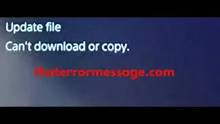 Can't download or copy (Playstation)