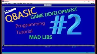 Making simple game in Qbasic--MadLibs--QBASIC PROGRAMMING LANGUAGE--qb64 tutorial--#2