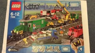 LEGO 7898  Cargo Train Deluxe  Unboxing, Speedbuild and Review