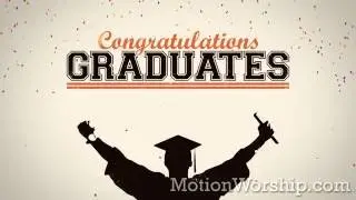 Graduation Confetti Congrats HD Loop by Motion Worship