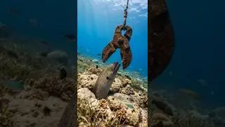 brutal eel trap in deep ocean 🌊 | #deepsea #eelfish #underwater #oceanlife #aivideo #shorts