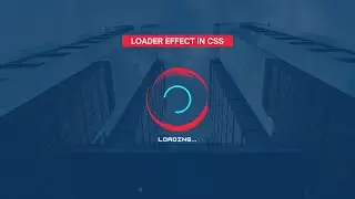 PAGE LOADING SPINNER ANIMATION USING CSS | CSS LOADING ANIMATION | CSS ANIMATIONS
