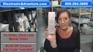 Original Orion-Sansui-Memorex-Broksonic 076R0HE04B TV-DVD Remote Control $5 Off