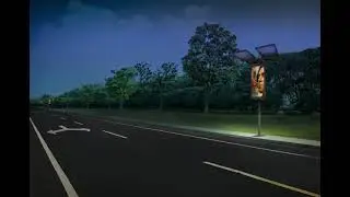 Solar LED sign