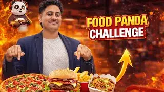 Food panda challenge pizza and noodles 😋🍜😋😂😁