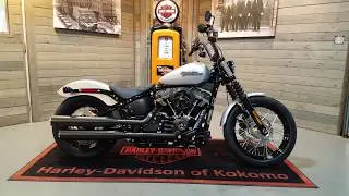 2020 Harley-Davidson Softail Street Bob FXBB-Barracuda Silver Denim.