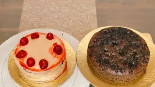 Strawberry Chocolate Choco Cake and Chocolate TeaCake Bake In Pan With Details Recipe With Frosting 