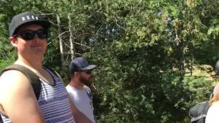 De laveaga disc golf top of the world. Paul mcbeth, Nate doss, Paul ulibarru, and Jeremy Koling.