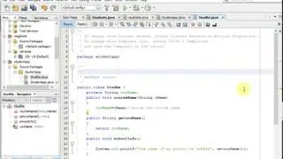 class with instance variable a set and get method in java
