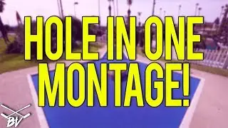 OUR BEST MINI GOLF PUTTS! - MINI GOLF HOLE IN ONE MONTAGE!