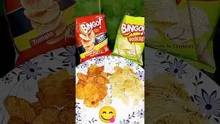 ❤️Bingo potato chips with flavour of tomato and cream& onion❤️#shortsvideo #shorts #viralshorts