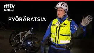 Puuttuvasta pyöränvalosta voi napsahtaa 40 euron sakko I MTV tutustui poliisin pyöräratsiaan 🚨
