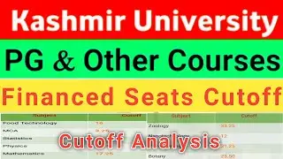 KU Entrance Financed Seats Expected Cutoff 2021 |l Final Cutoff Analysis Full