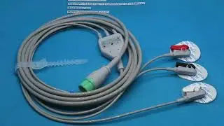 ECG 10103C+XDX 10050 Compatible JL Medicore JLM-15 ECG CablesThree Leads Grabber  AHA Color