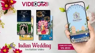 Multiple Events Wedding Invitation Video Online | Indian Wedding Invite | VG-2033