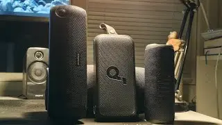 Anker Soundcore Motion 300 vs Motion Plus, JBL Flip 6 (indoor, English)