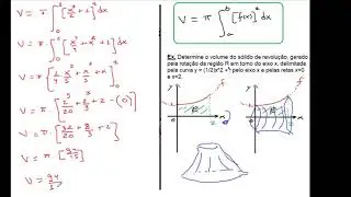 Integral Definida: cálculo de volume.